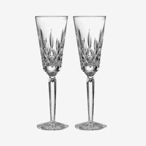 NWT Waterford Crystal Lismore Champagne Flutes - set of 2